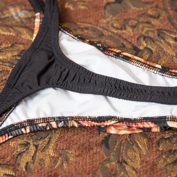 Mens Ornate Print Thin Sides Thong Handmade - Picture 5 of 5